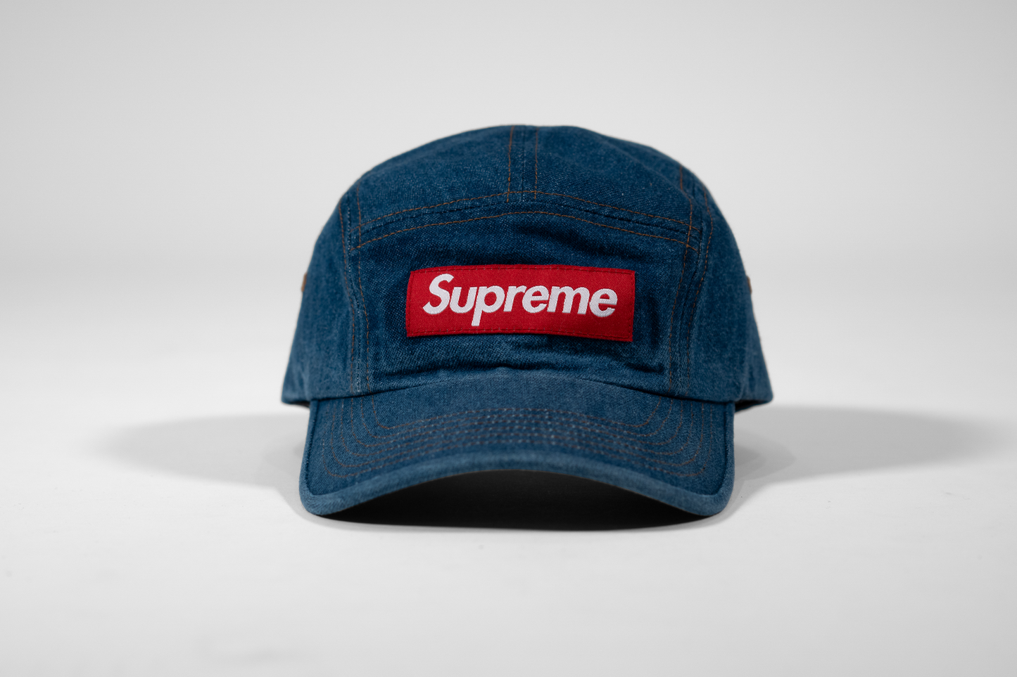 Supreme Washed Chino Twill Camp Cap Denim