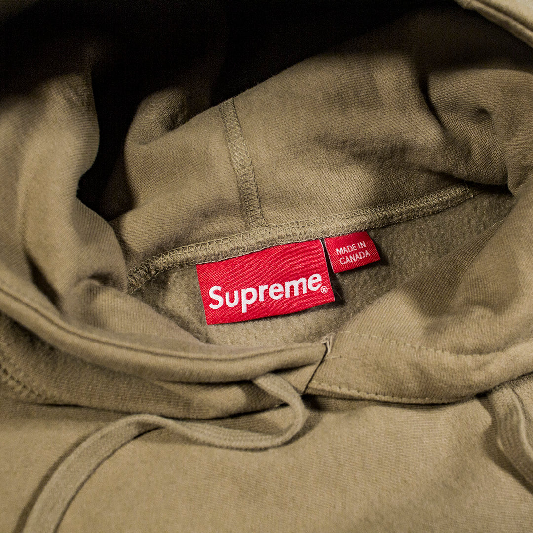 Supreme Box Logo Hooded Sweatshirt Sand (FW23)