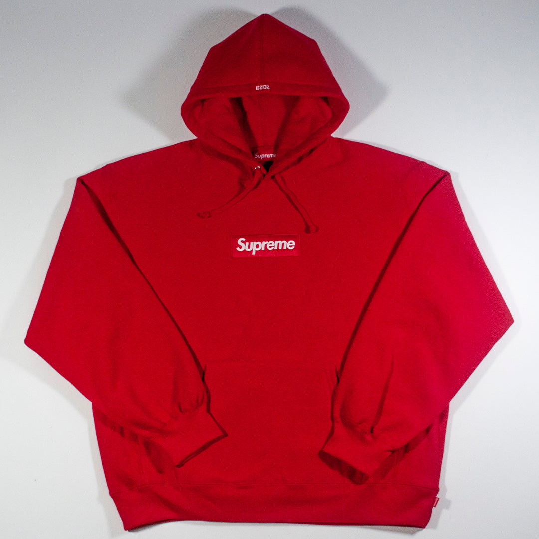 Supreme Box Logo Hooded Sweatshirt Red (FW23)