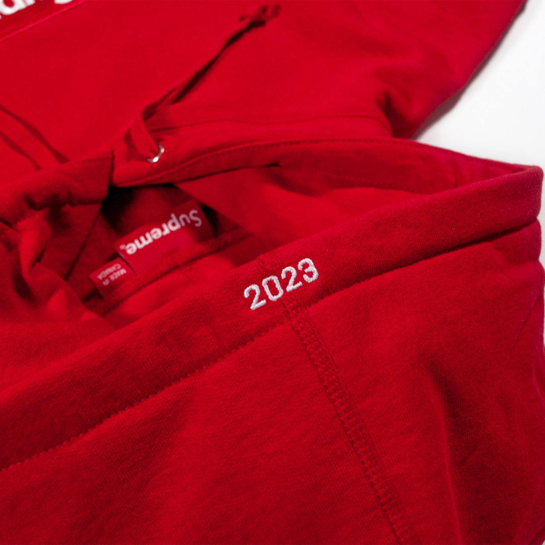 Supreme Box Logo Hooded Sweatshirt Red (FW23)