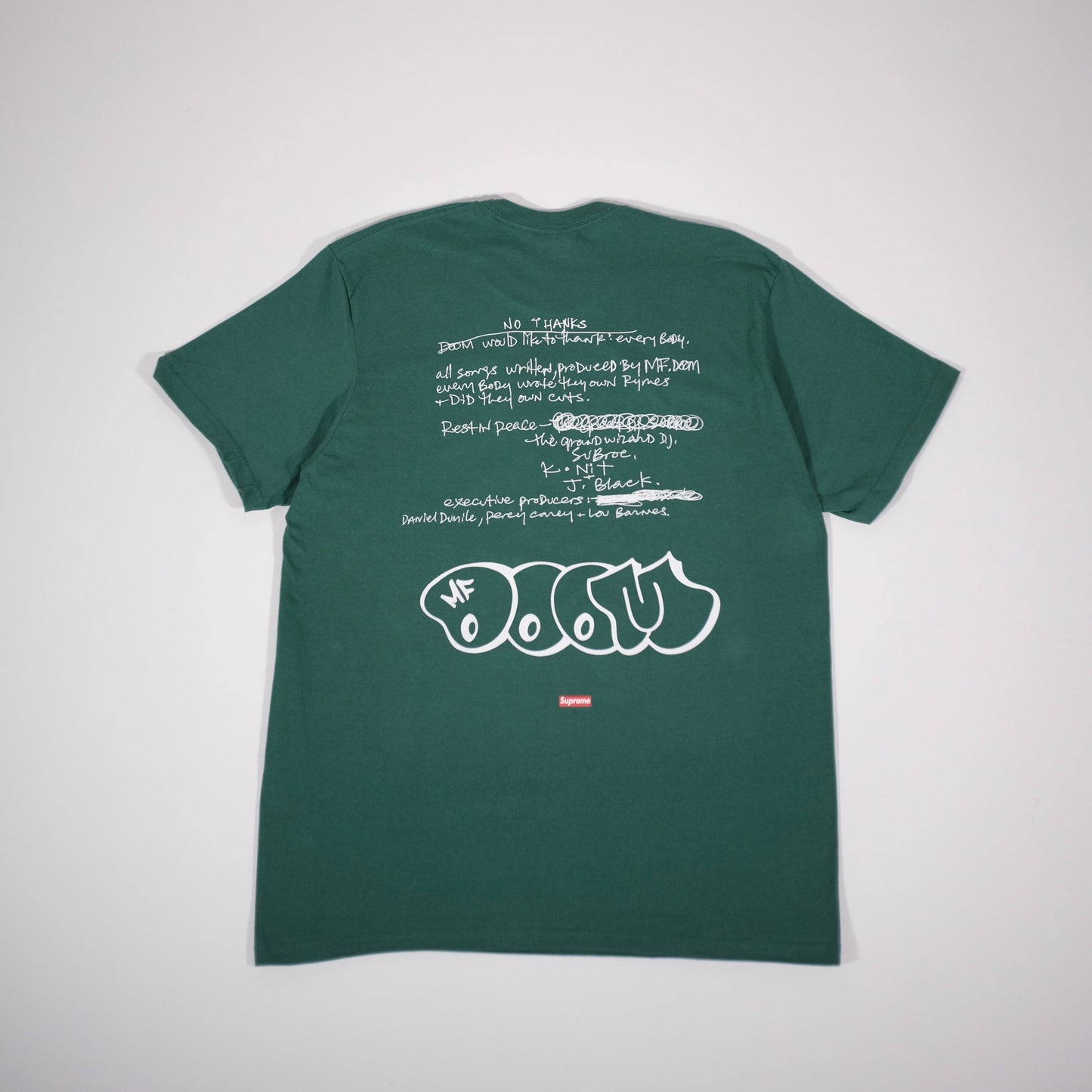 Supreme MF Doom Tee Green