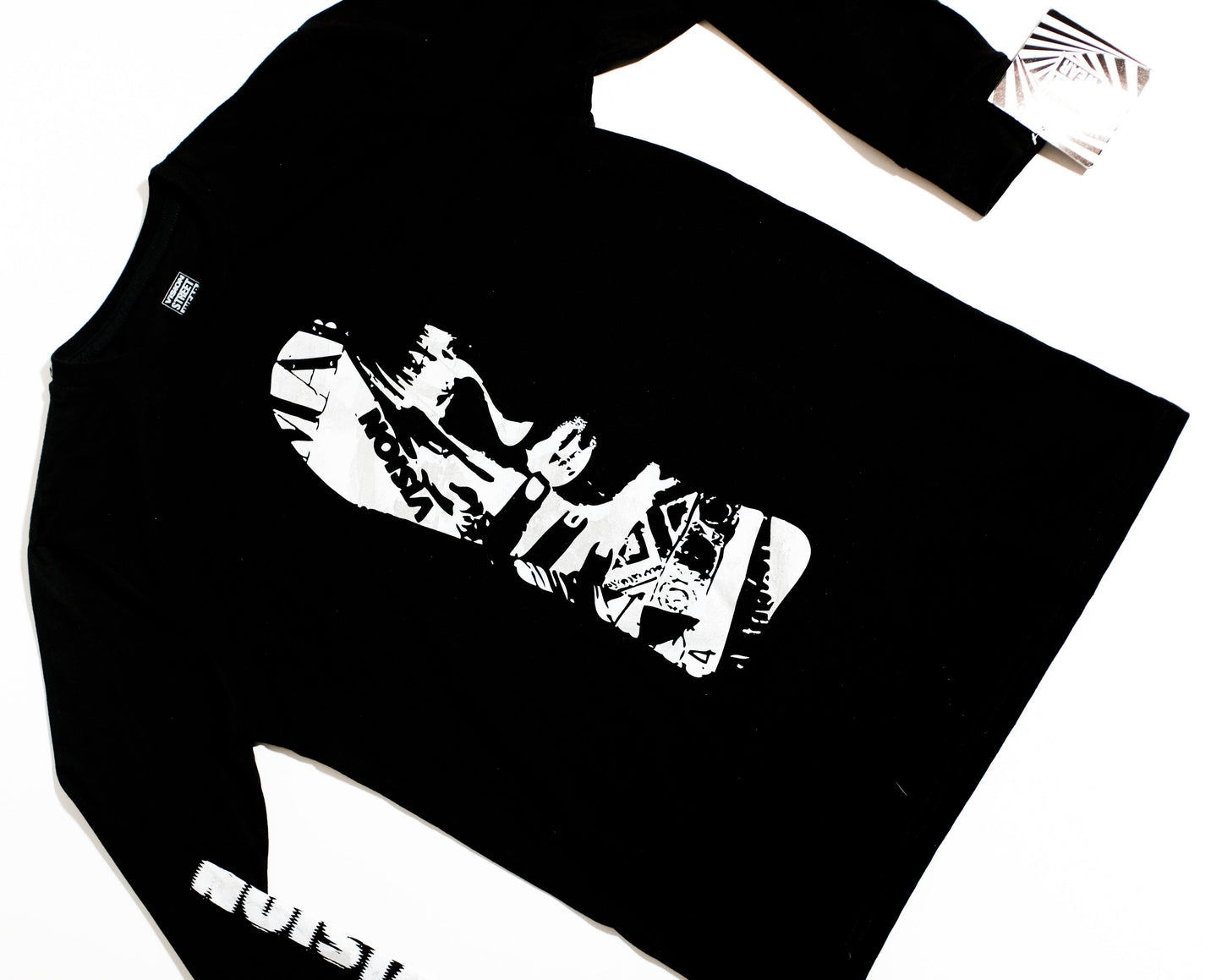 Playera Vision Street Wear manga larga Vision Negra