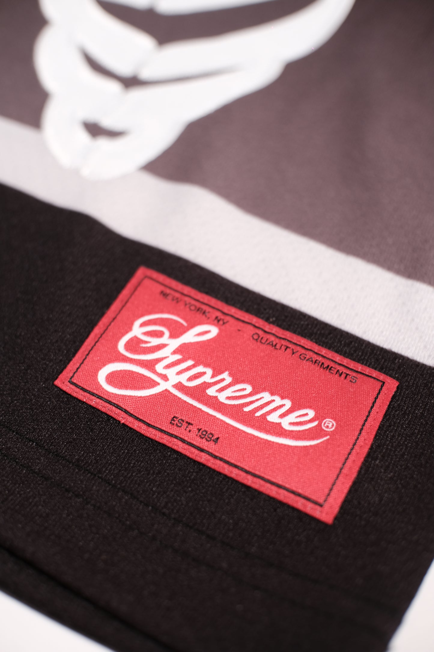 Supreme Bones Hockey Jersey Black