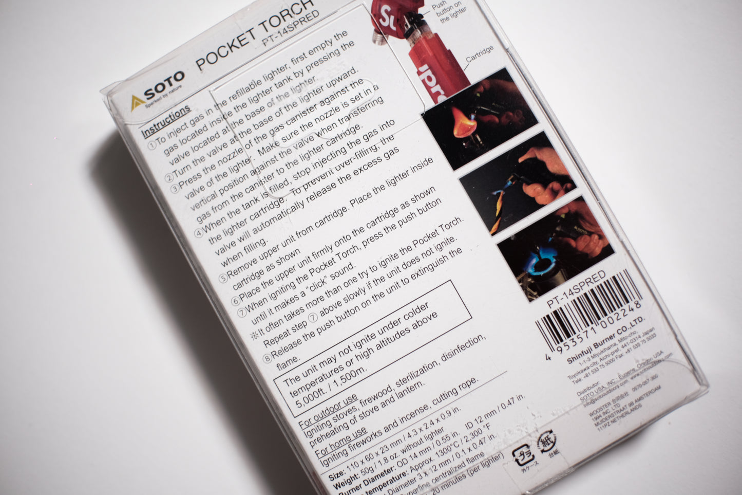 Supreme Soto Pocket Torch Red