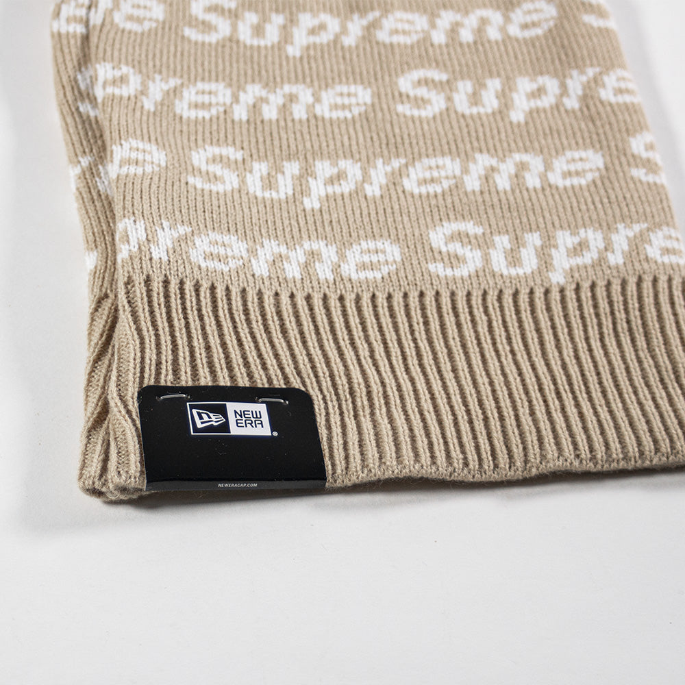 Supreme New Era Repeat Balaclava Taupe