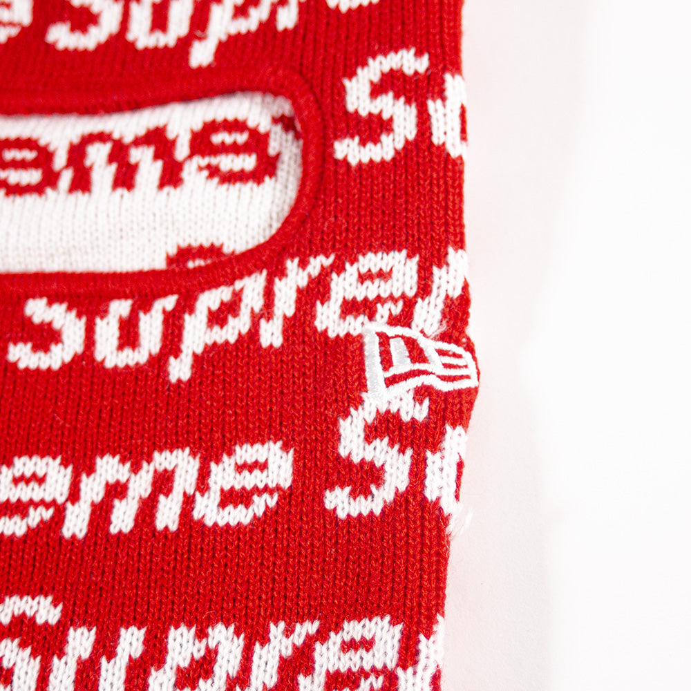 Supreme New Era Repeat Balaclava Red