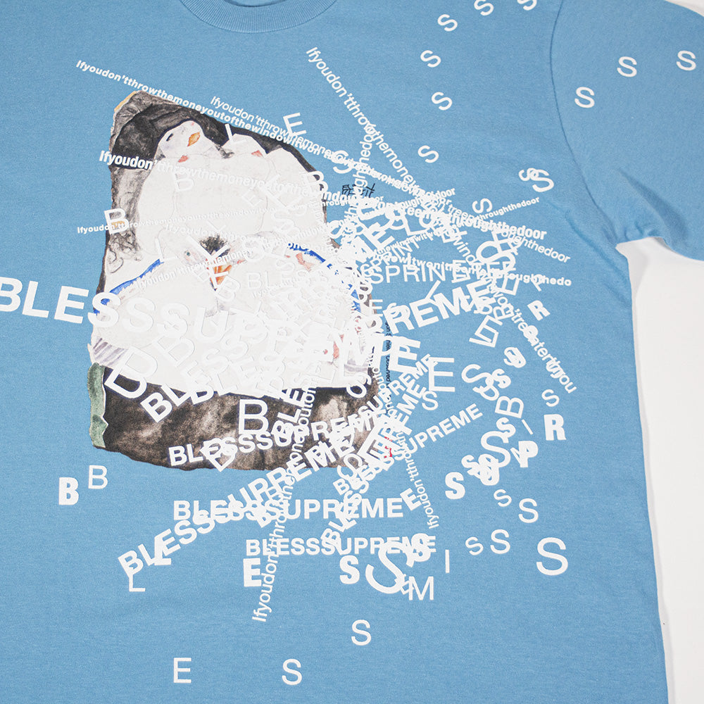 Supreme X Bless Observed in a Dream Tee Light Slate