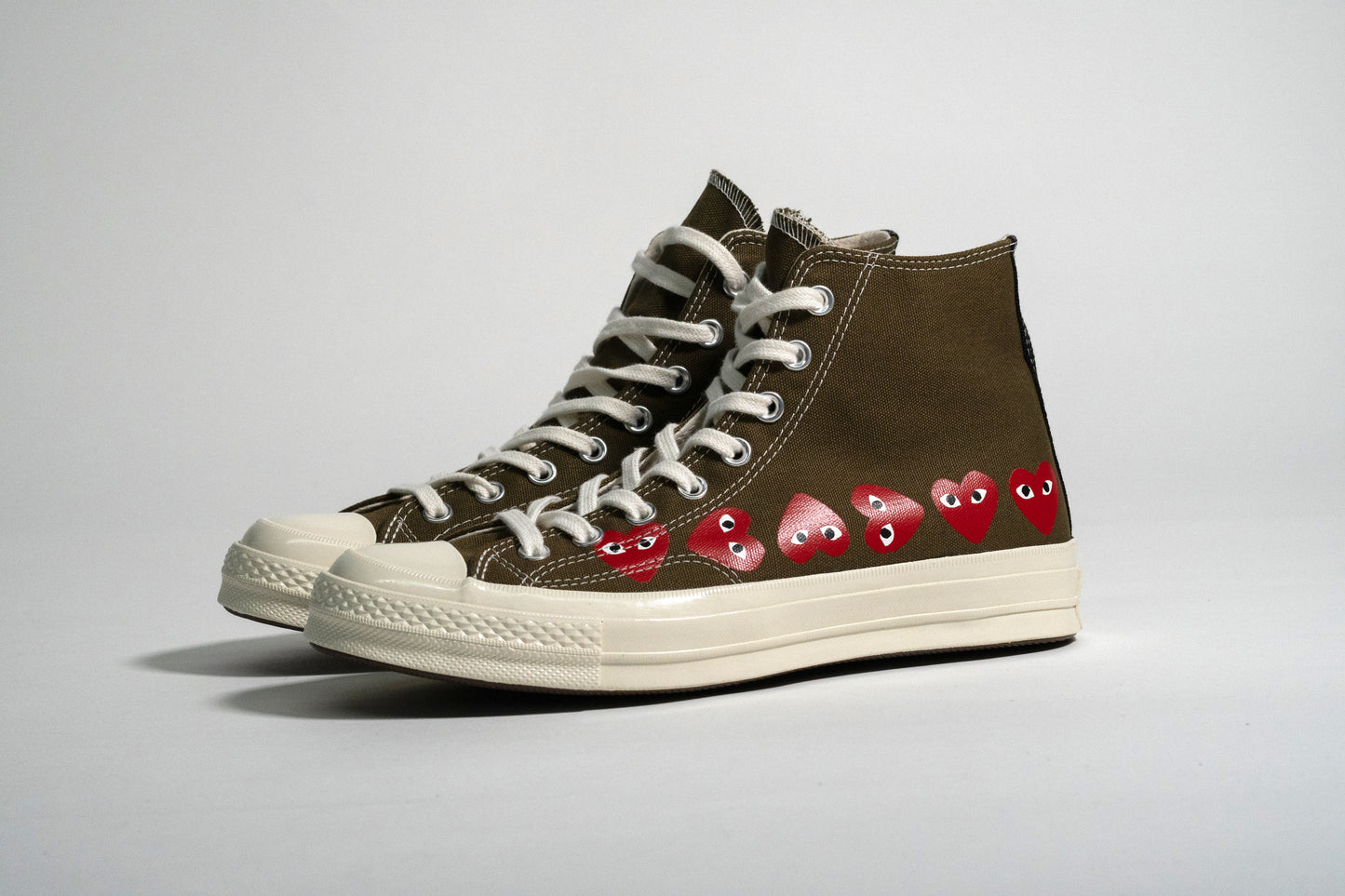 Converse Chuck Taylor All Star 70s Hi Comme des Garcons Play Multi Heart Green