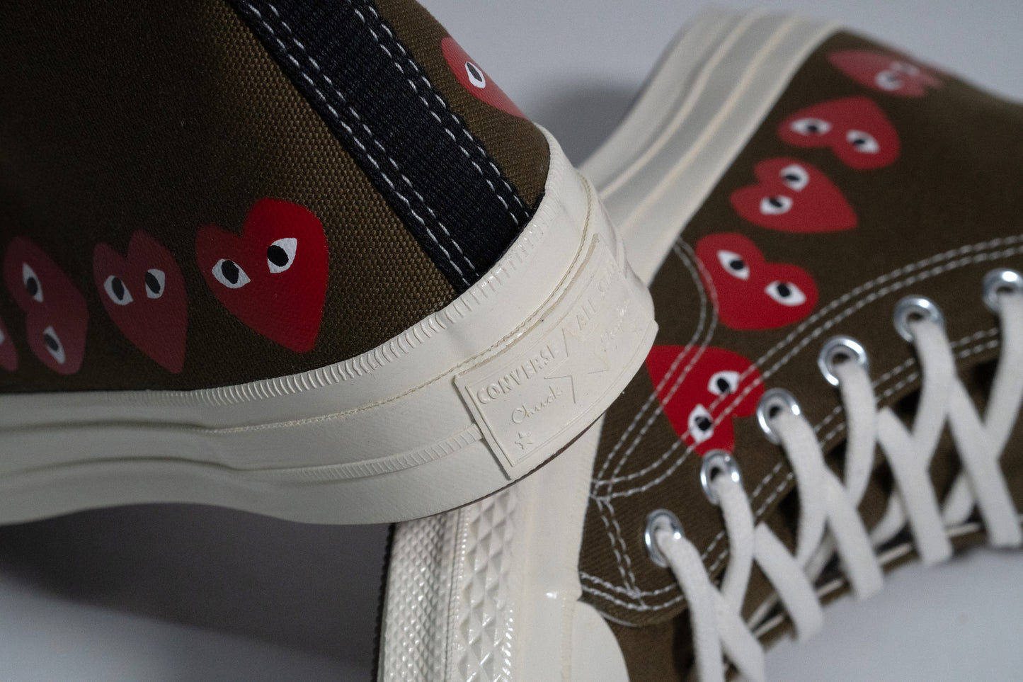 Converse Chuck Taylor All Star 70s Hi Comme des Garcons Play Multi Heart Green