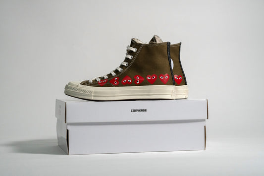 Converse Chuck Taylor All Star 70s Hi Comme des Garcons Play Multi Heart Green