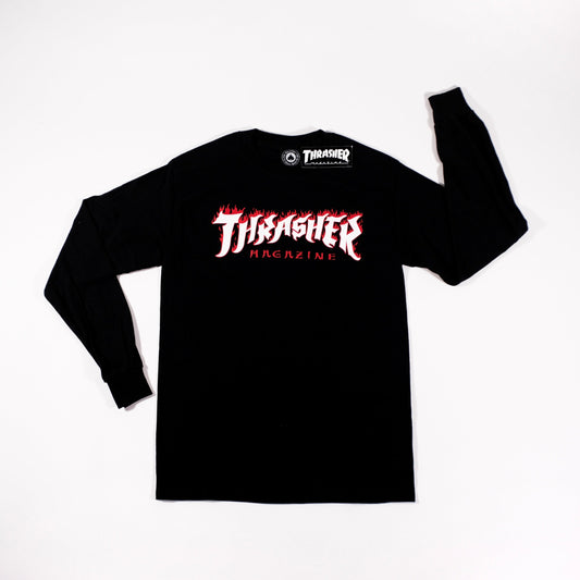 Thrasher Possessed Logo Long Sleeve Black