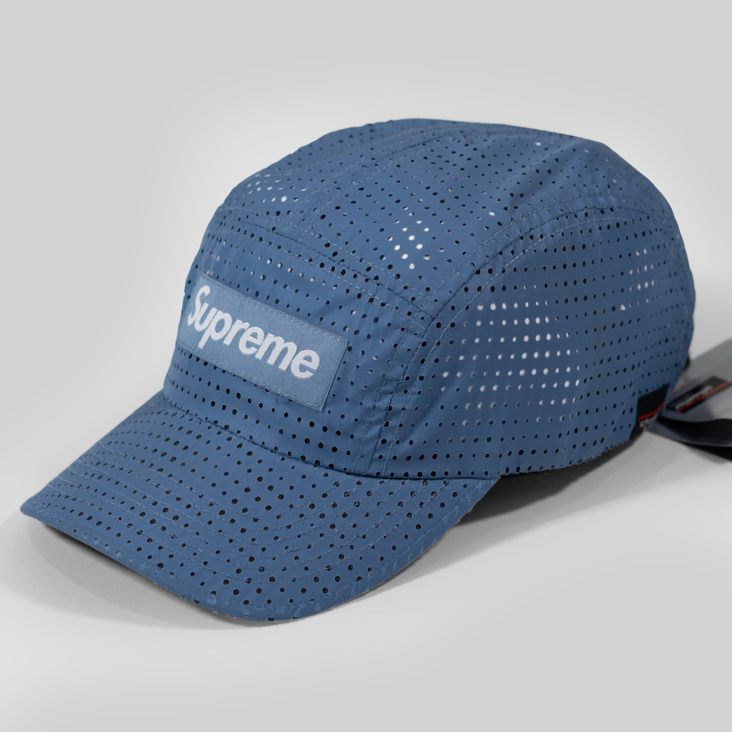Supreme Perforated Camp Cap (SS22) Slate