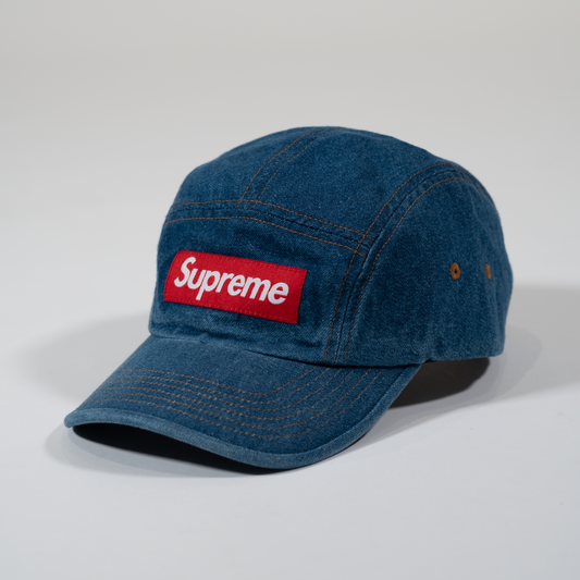 Supreme Washed Chino Twill Camp Cap Denim