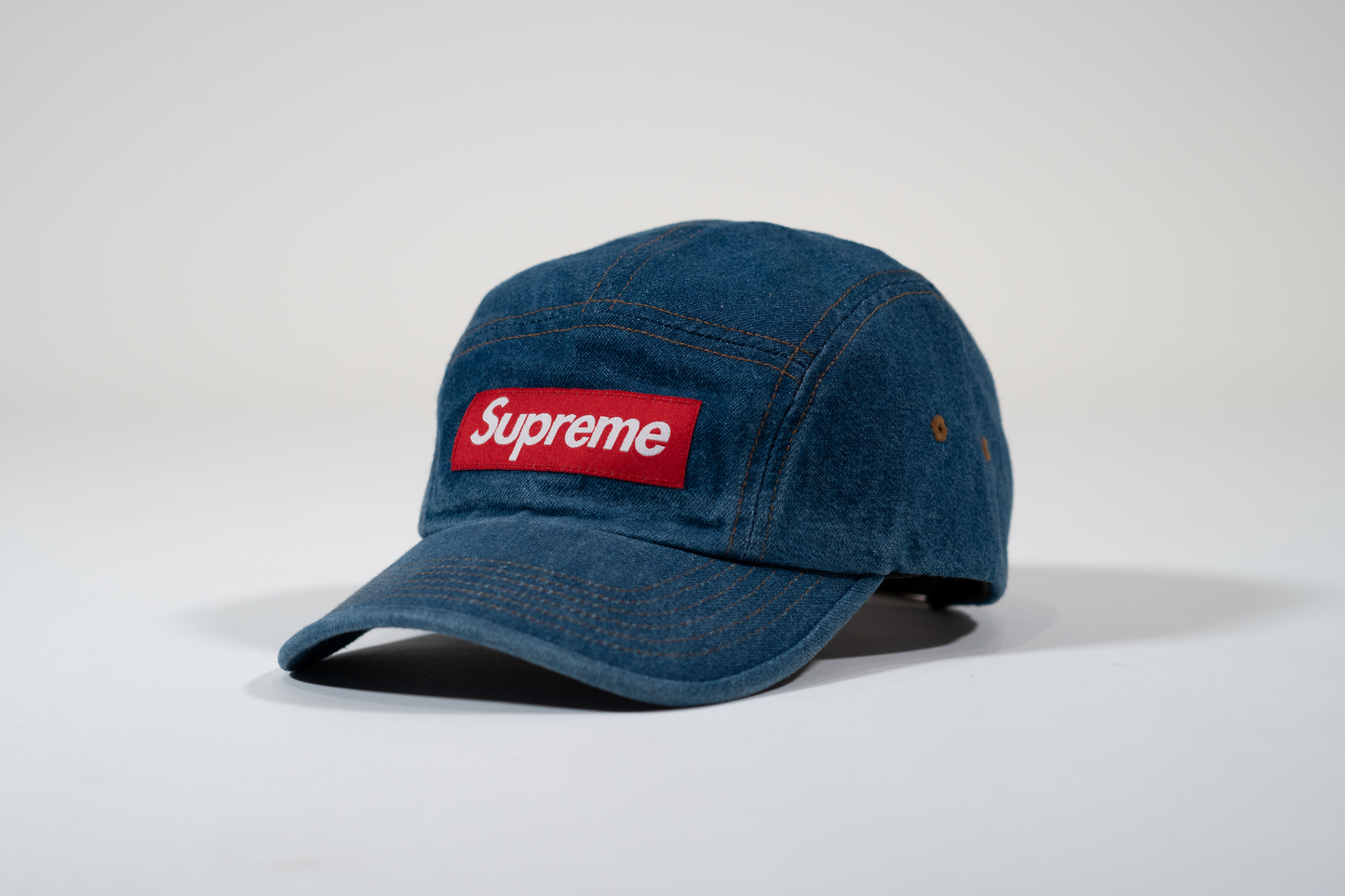 Supreme Washed Chino Twill Camp Cap Denim
