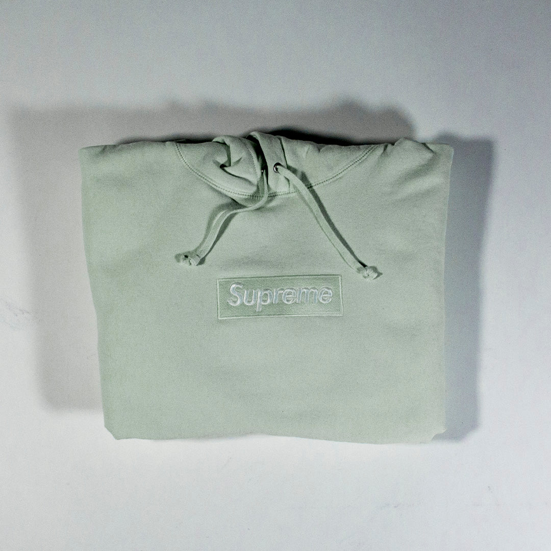 Supreme Box Logo Hooded Sweatshirt Green (FW23)