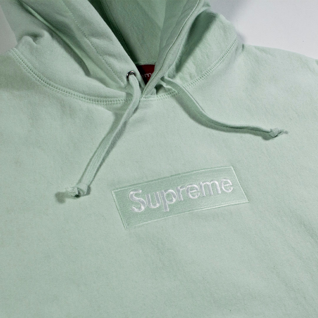 Supreme Box Logo Hooded Sweatshirt Green (FW23)
