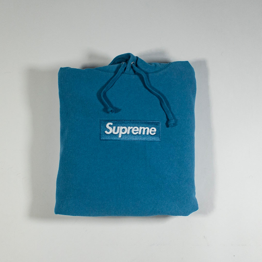 Supreme Box Logo Hooded Sweatshirt Blue (FW23)