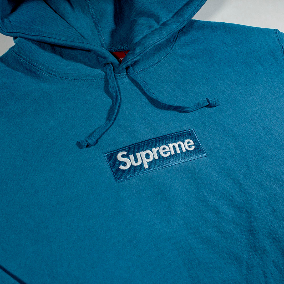 Supreme Box Logo Hooded Sweatshirt Blue (FW23)