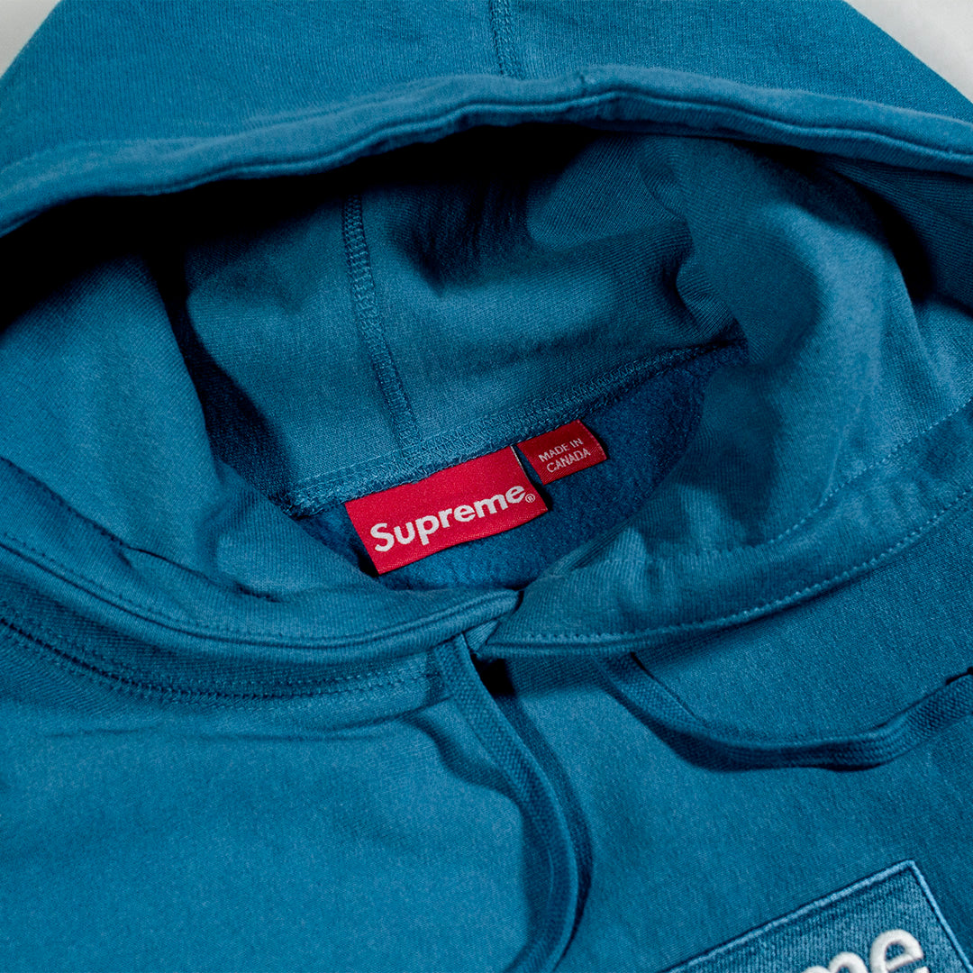 Supreme Box Logo Hooded Sweatshirt Blue (FW23)