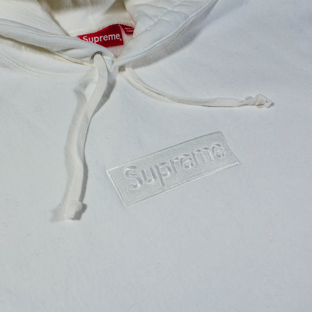Supreme Box Logo Hooded Sweatshirt White (FW23)