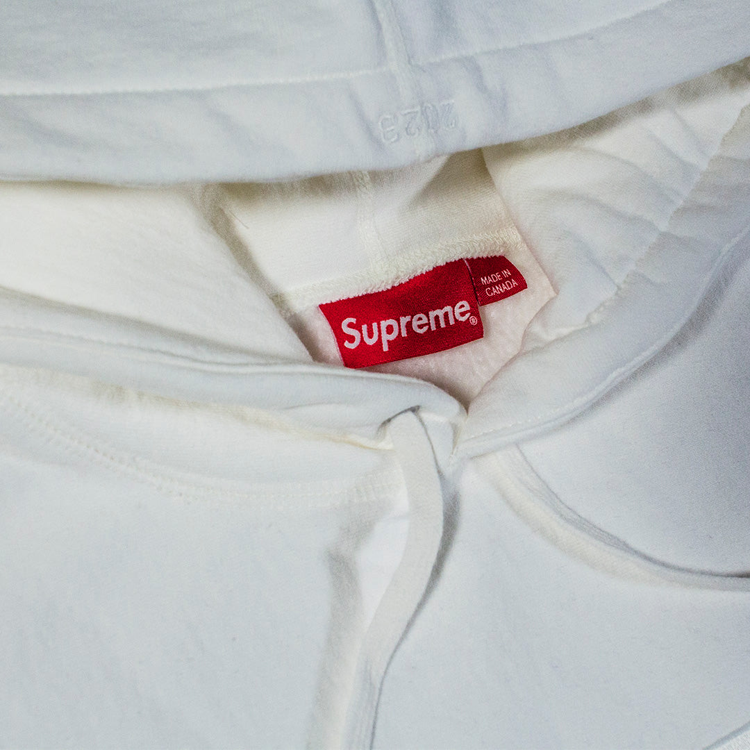 Supreme Box Logo Hooded Sweatshirt White (FW23)