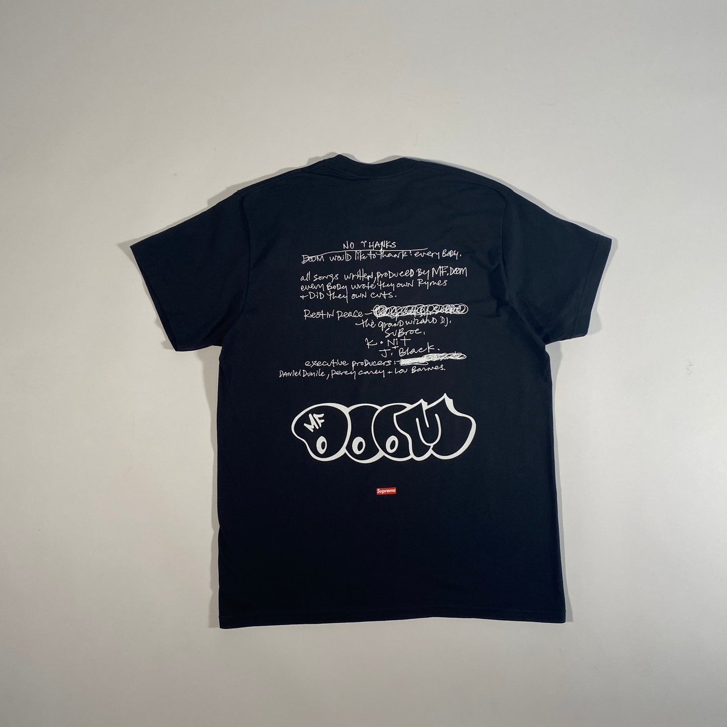 Supreme MF Doom Tee Black