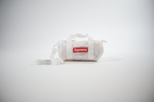 Supreme mesh mini duffle bag White