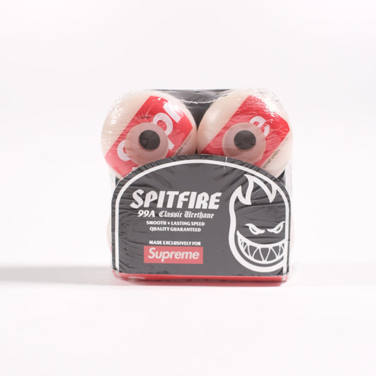 Supreme x Spitfire Shop Logo Wheels White