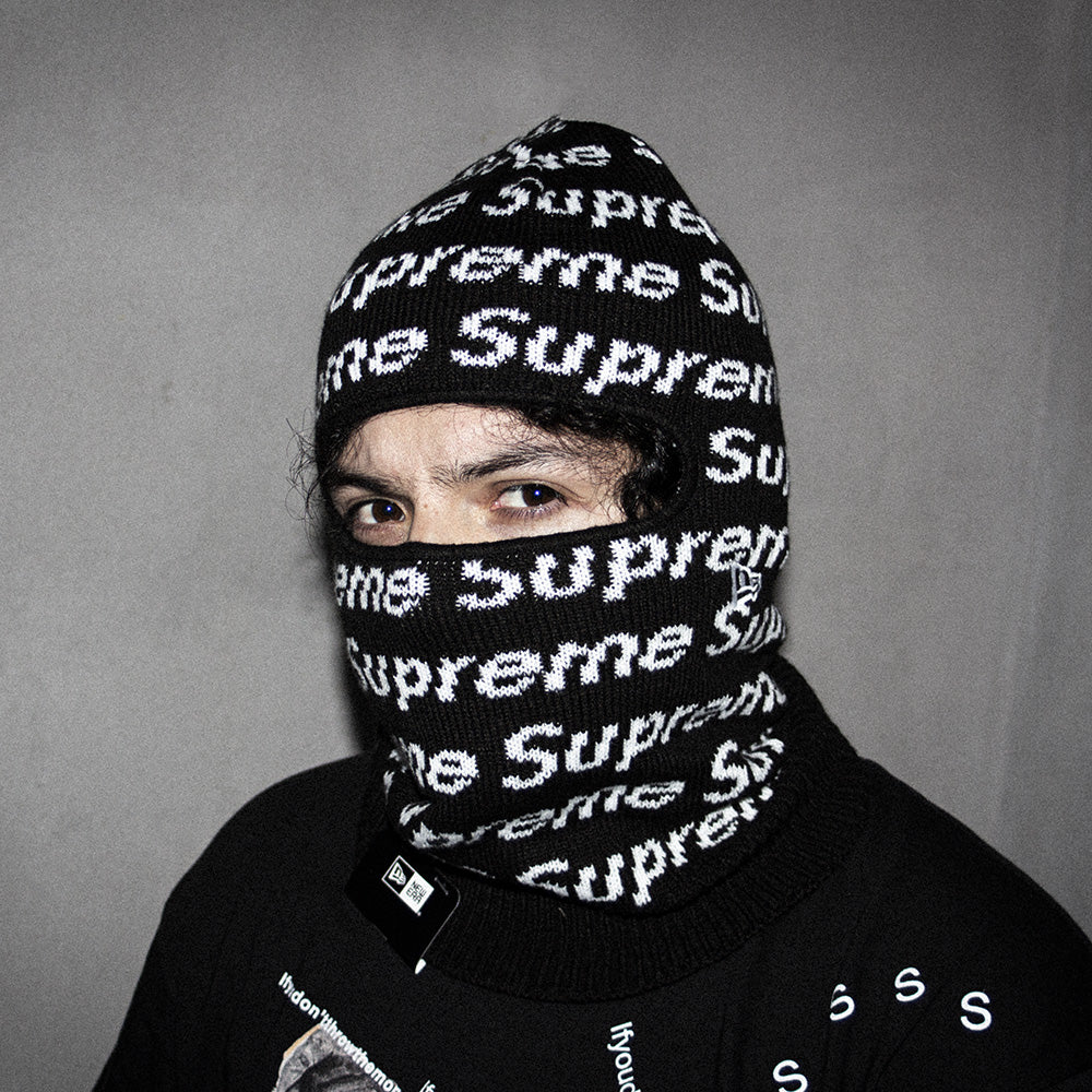 Supreme New Era Repeat Balaclava Black