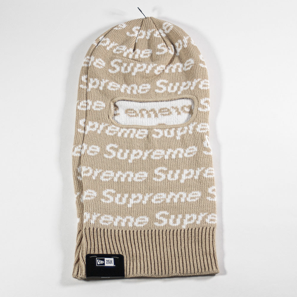 Supreme New Era Repeat Balaclava Taupe