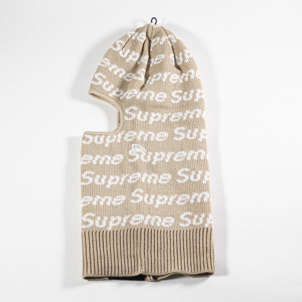 Supreme New Era Repeat Balaclava Taupe