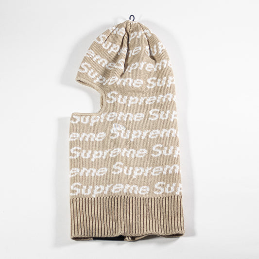 Supreme New Era Repeat Balaclava Taupe